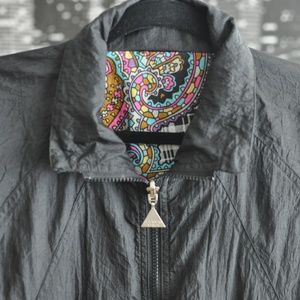 Casual Isle Reversible Jacket ⁣Black Paisley Small